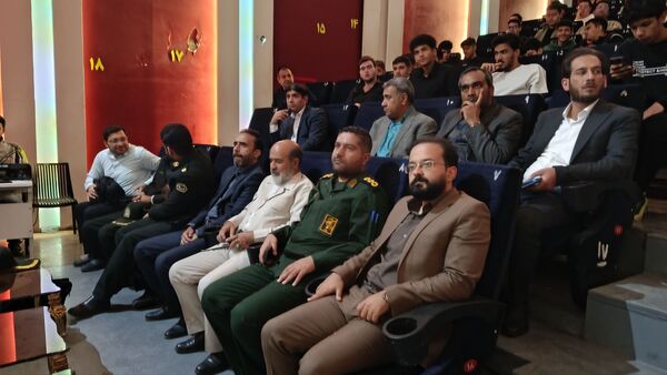 آیین نواخته شدن زنگ پدافند غیر عامل در ناحیه 7 مشهد