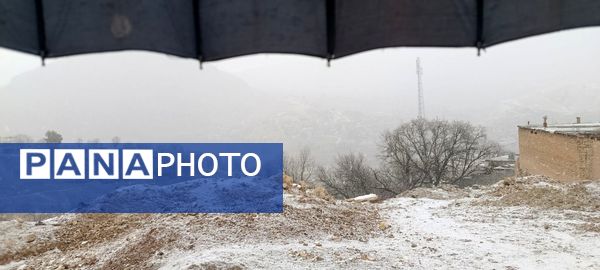 بارش برف در میانکوه 