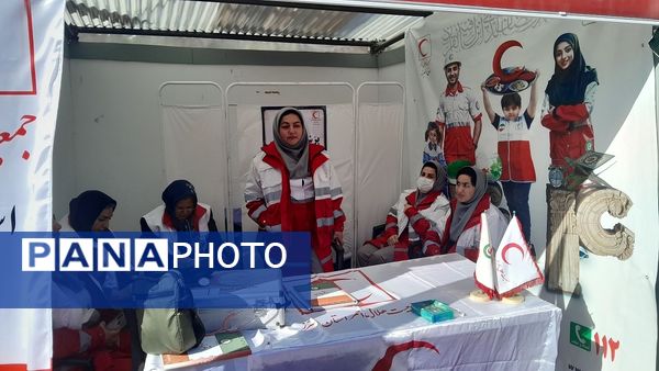 خدمت‌رسانی یکپارچه جمعیت هلال احمر استان البرز از مسافران نوروز
