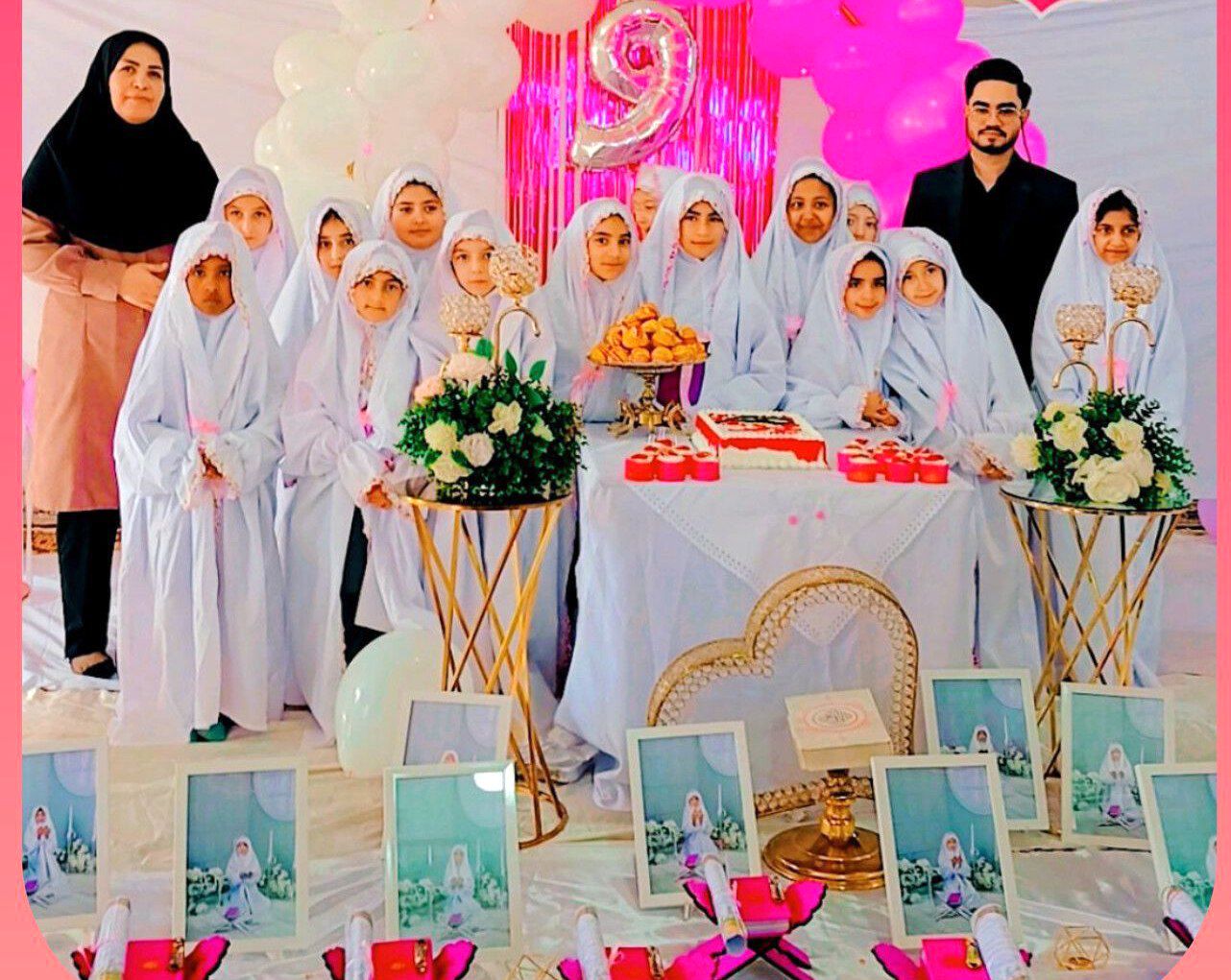 جشن تکلیف دختران در مدرسه شهیدحسین خدادادی