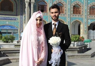 ۴۷ زوج‌ جوان جانفدای انقلابی در حرم مطهر حضرت عبدالعظیم