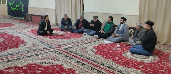 جلسه برنامه ریزی اعتکاف در مسجد چهارده معصوم