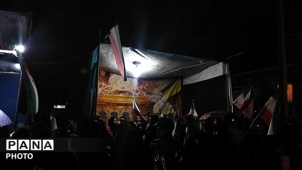 گذری بر موکب هلال سبز اهل بیت در بلوار فضل نیشابور 