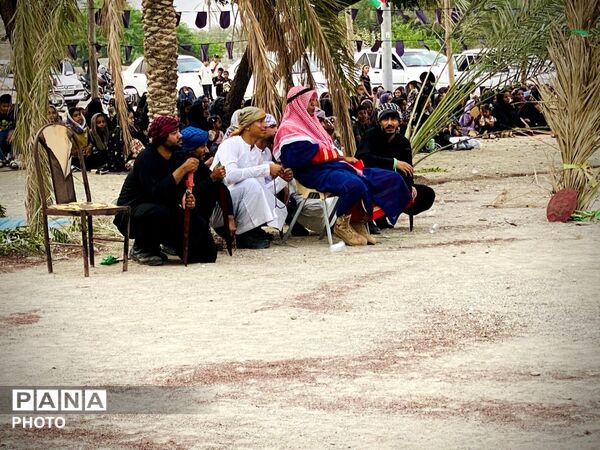 مراسم عاشورای حسینی در مسجد حضرت ابوالفضل (ع) شهر شمیل بندرعباس