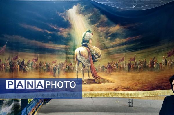 برپایی خیمه‌های عزاداری محرم در شهر شیراز