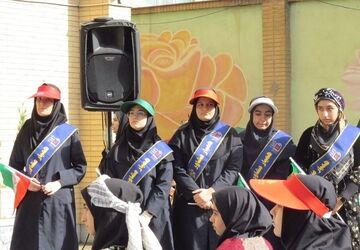 انتخابات شهردار مدرسه در دبیرستان دخترانه حضرت صدیقه طاهره(س) ناحیه یک شهرری 