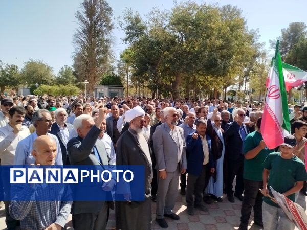 راهپیمایی جمعه خشم باحضور جمعی مردم ولایت مدار ترشیزکهن در کاشمر 