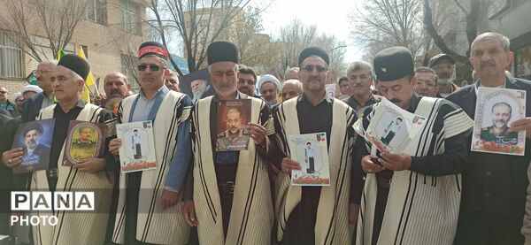 تشییع پیکر مطهر دو سردار پر افتخار استان در آخرین پنجشنبه سال