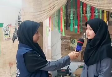 مراسم گرامیداشت هفته دفاع مقدس در مدرسه پروین اعتصامی دامغان برگزار شد