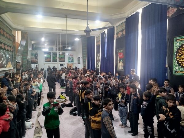 تجدید پیمان انقلاب و اهل بیت (ع) در دبستان شهید پسندیده فدافن