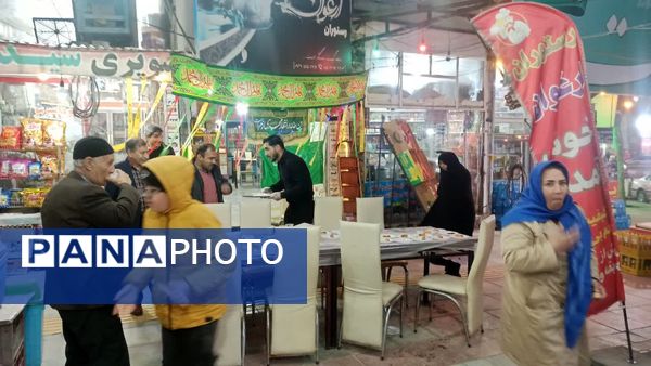 مراسم نور افشانی و ایستگاه صلواتی در شهرستان سملقان