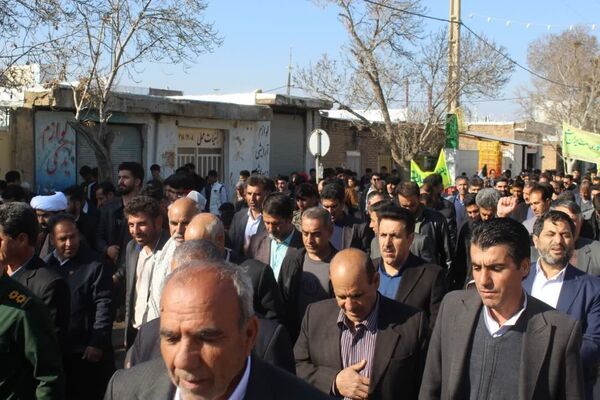 راهپیمایی یوم‌الله ۲۲ بهمن در منطقه کوهنانی