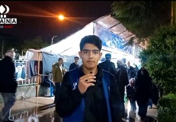 دانش آموزان شهرستان علی آباد همچنان پای کار ایستاده اند