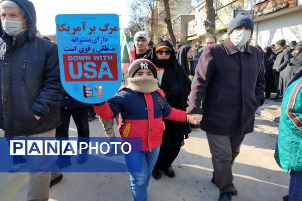 حماسه باشکوه راهپیمایی22 بهمن دراستان اردبیل 