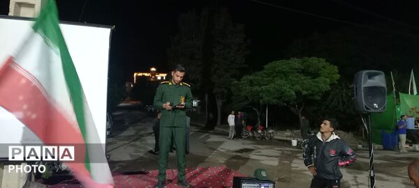 برگزاری اجتماع شبانه در حسینیه شهدای شهر بار 