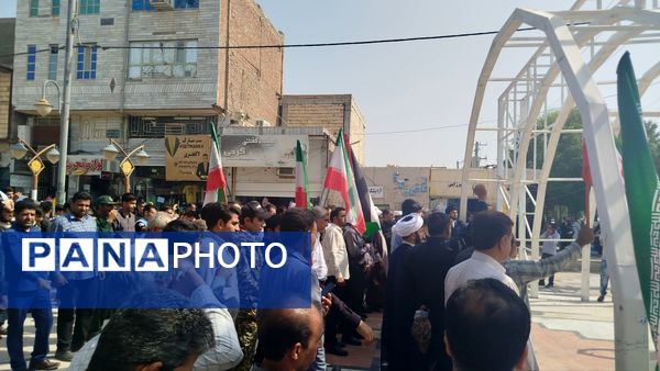 تجمع مردم قلعه‌گنج در محکومیت اسرائیل و ترور شهید سیدحسن نصرالله