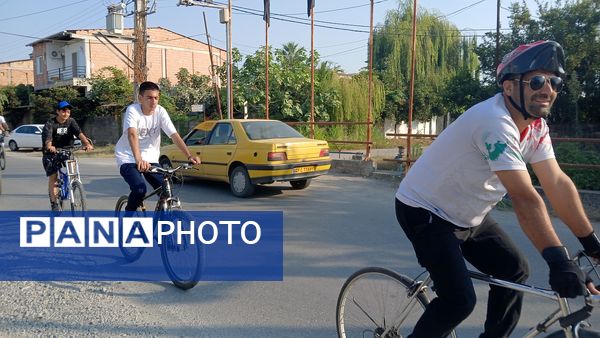 نخستین همایش دوچرخه‌سواری روستای اهلم