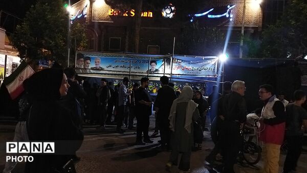 موکب شهدای روستای آهوان در دومین شب از ماه محرم ۱۴۰۵
