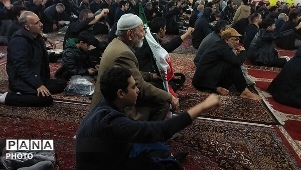 مراسم عزاداری برای شهادت امام خامنه ای در نیشابور 