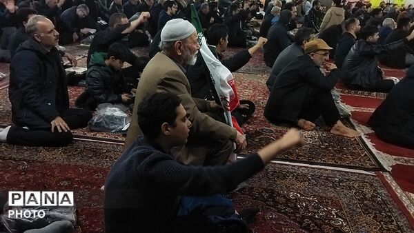 مراسم عزاداری برای شهادت امام خامنه ای در نیشابور 