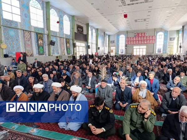 نماز عبادی سیاسی جمعه در روستای مزده خلیل آباد 