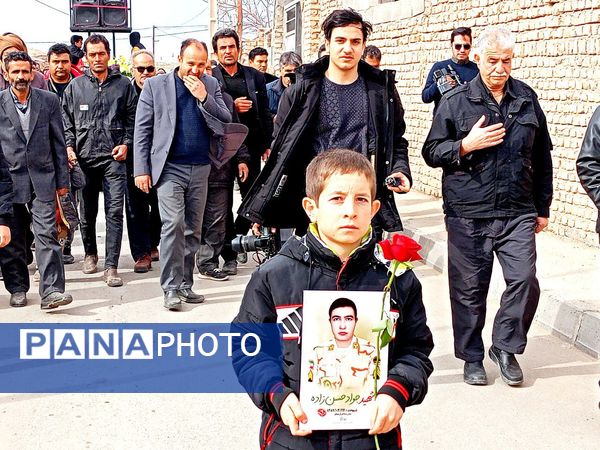 تشییع با شکوه شهید جوادحسن زاده شهید مرزبانی فراجا