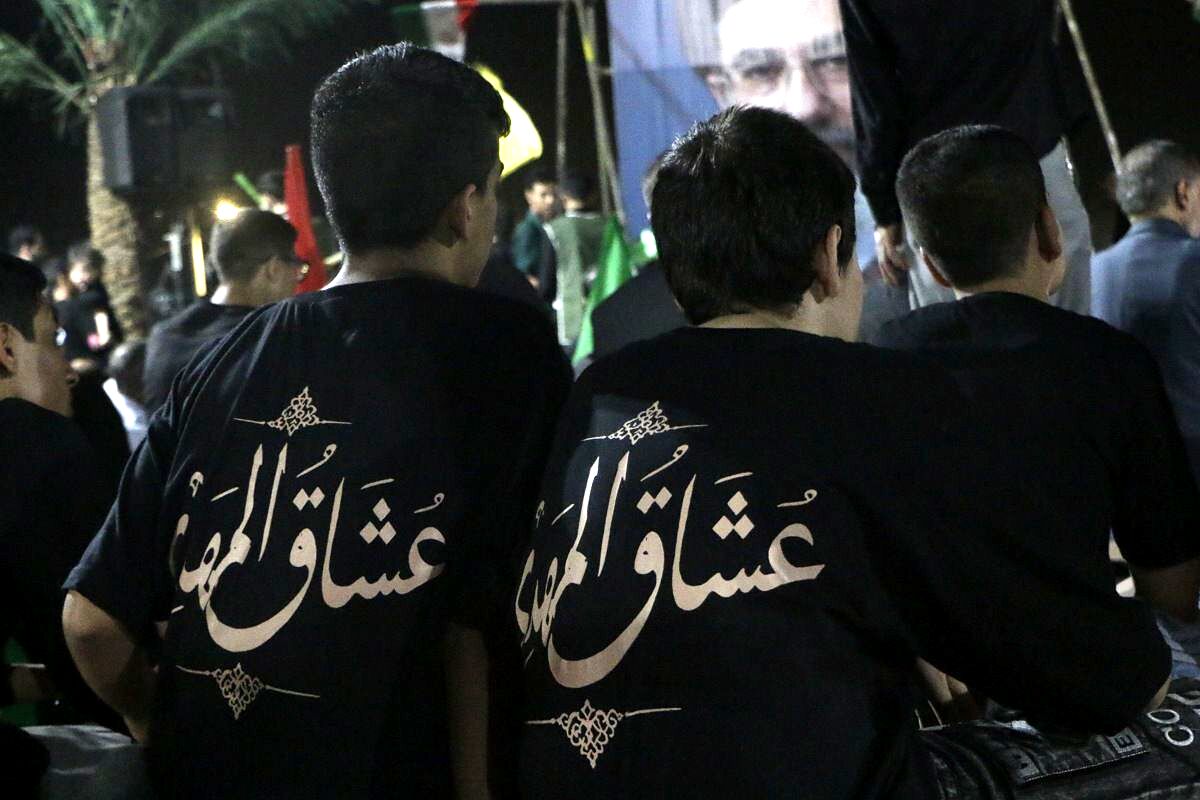 طوفان نوجوانان حسینی در خیابان‌های شهرستان ملارد