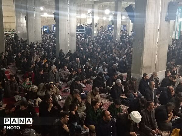 مراسم عزاداری برای شهادت امام خامنه ای در نیشابور 