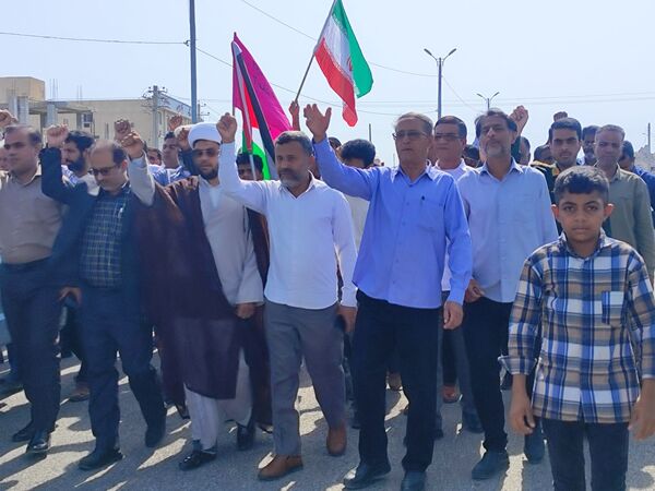 راهپیمایی خشم و نفرت بر علیه رژیم غاصب صهیونیستی در سندرک 