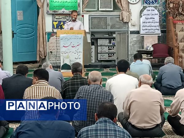 جشن میلاد حضرت محمد(ص) در مسجد صاحب الزمان آشخانه