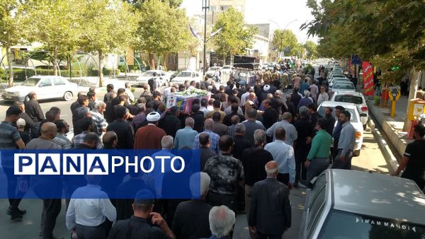 مراسم تشییع پیکر شهید جانباز «علی رفیعی» در کاشمر 