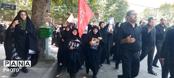 پیاده روی جاماندگان از وداع قائد امت