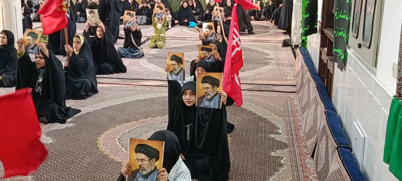 تجدید میثاق دانش‌آموزان شهر جعفریه با آرمان‌های رهبر شهید