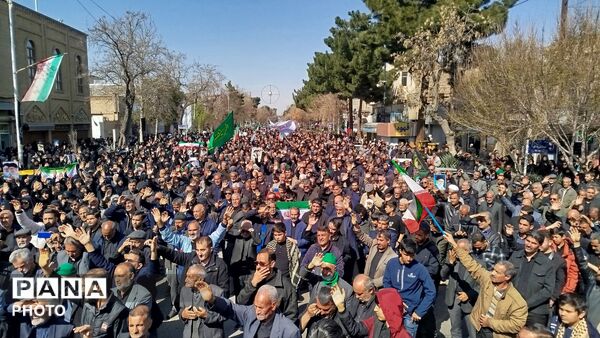 اجتماع خونخواهی رهبر شهید در نیشابور