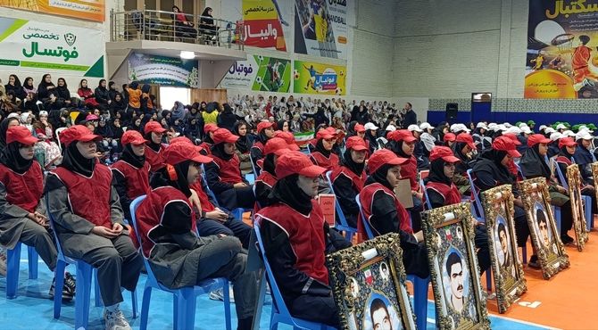 افتتاحیه مسابقات ورزشی بین مدرسه‌ای با عنوان «جام اقتدار» در اردبیل