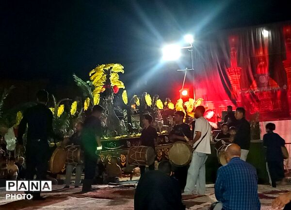 مراسم شب تاسوعای حسینی  در ناحیه۶ مشهد