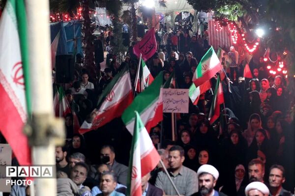حضور پرشور مردم نسیم‌شهری در تجمعات شبانه
