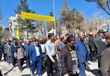 حضور پرشور مردم و مسئولان شیروانی در راهپیمایی روز قدس