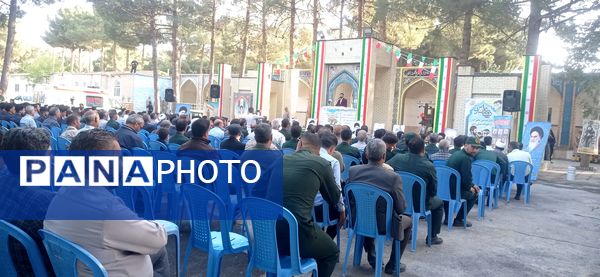 مراسم یادواره شهدای نیشابور درجوار آرامگاه فضل بن شاذان