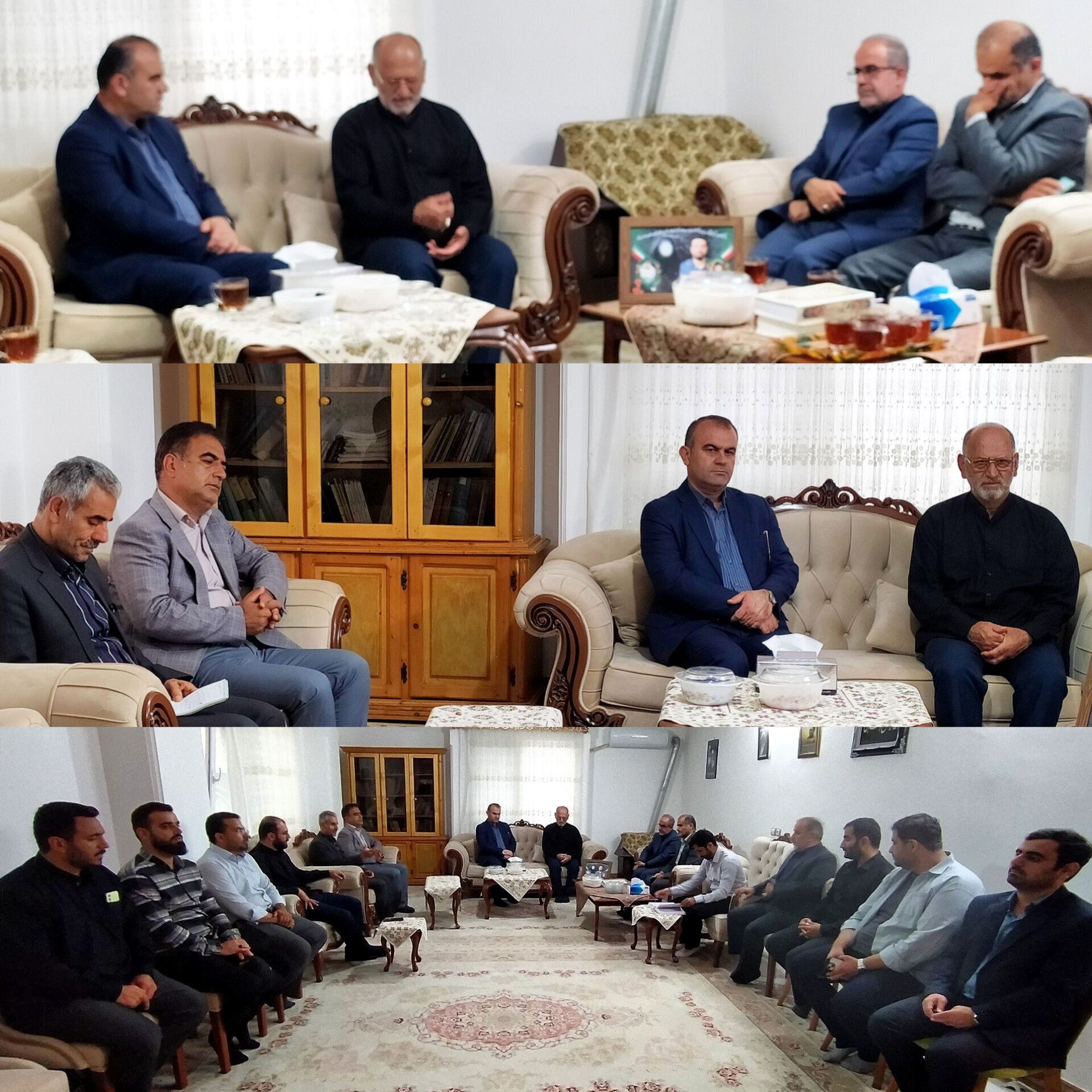 دیدار مدیرکل آموزش و پرورش مازندران با پدر و مادر معلم شهیده زینب نبی‌زاده