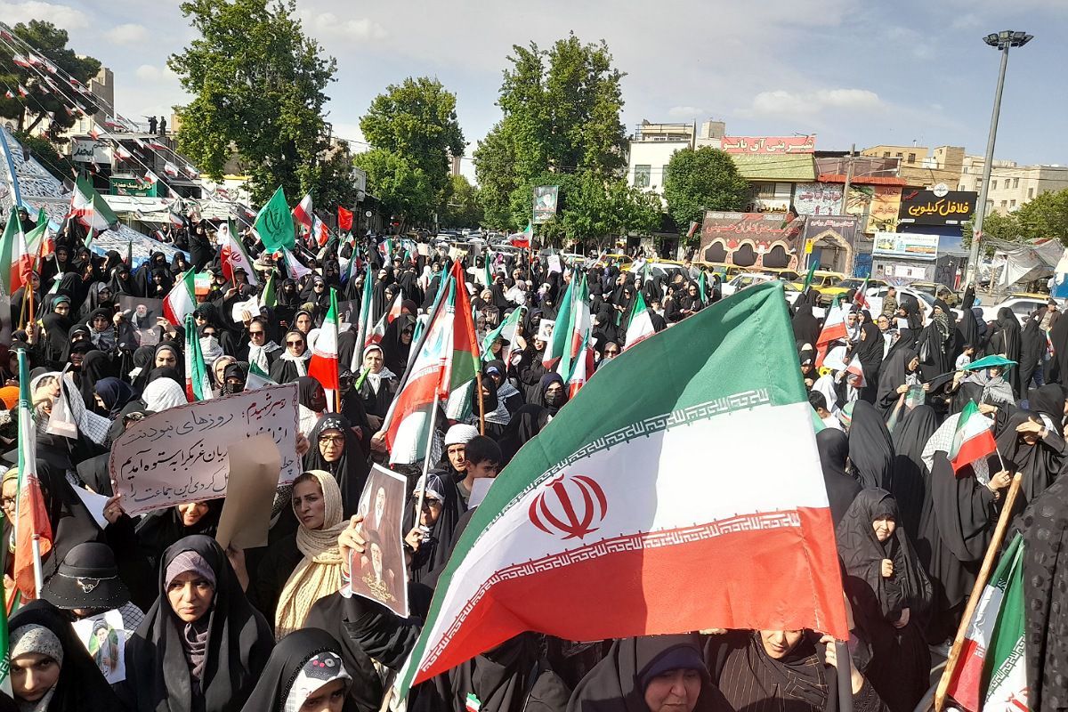 اجتماع سراسری «اقتدار ایران سرافراز» جان فدایان امام رضایی شهرستان ورامین