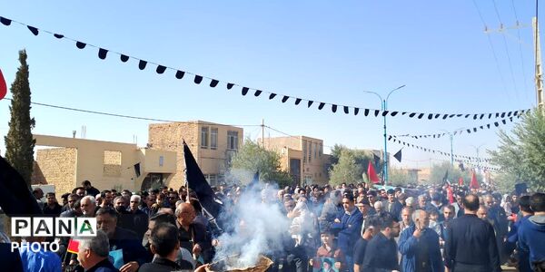 تشییع پیکر شهید محمد مهدی آخوندی در ابراهیم‌آباد