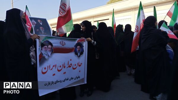 میناب به رنگ ایران؛ اجتماع گسترده «جان‌فدایان ایران»