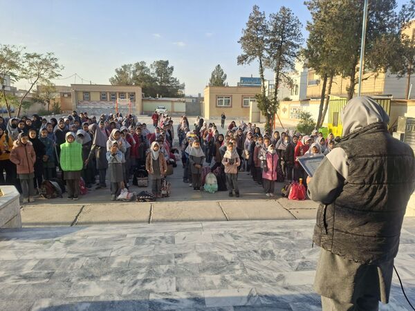 مراسم صبحگاه در شهرستان کاشمر