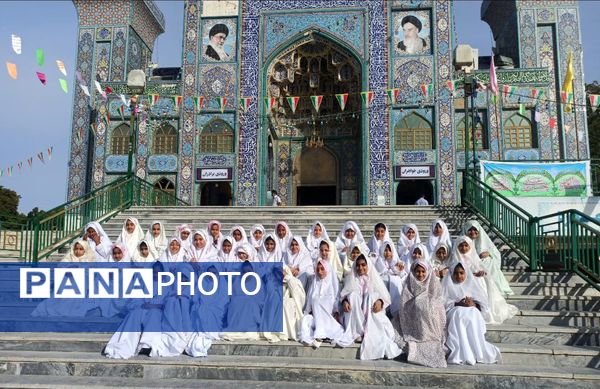 جشن تکلیف پایه سوم دبستان شهید ابراهیم تنیده در زیارت سید مظفر