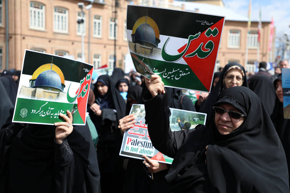  اعلام‌ انزجار مردم ارومیه در محکومیت جنایات رژیم صهیونیستی