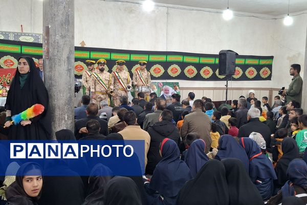 تشییع شهید گمنام در روستای ملا انبار کوهمره نودان 