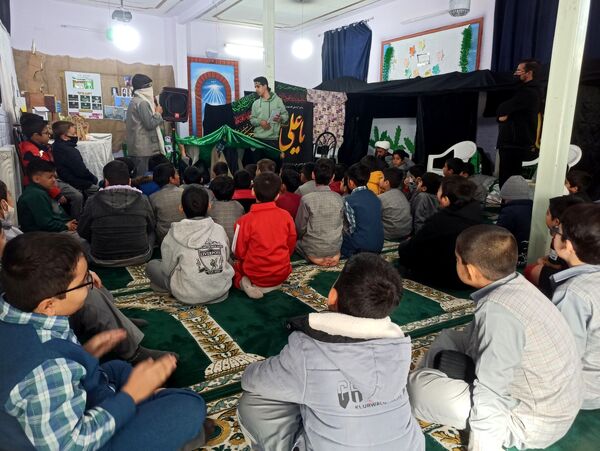 مراسم عزاداری حضرت زهرا (س) در دبستان پسرانه فضیلت 