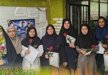 برگزاری جشن هفته معلم در دبیرستان جوادی کرج 