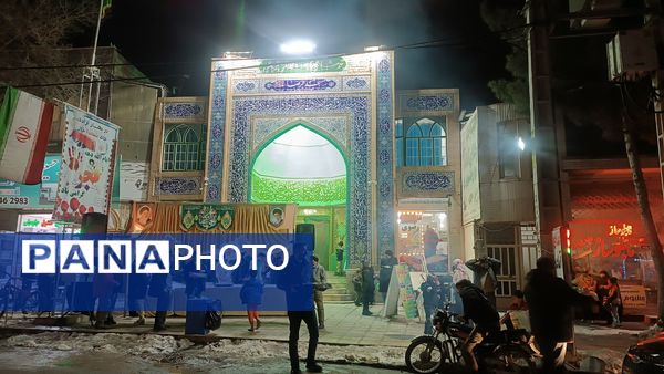 موکب پذیرایی مسجدالرضای نیشابور به‌مناسبت میلاد امام زمان (عج)